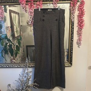 Max Studio Black and White Wide-Leg Pants